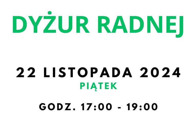 Dyżur 22 listopada 2024