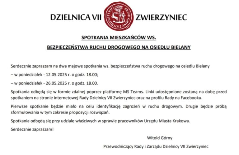 Spotkanie online: Bielany