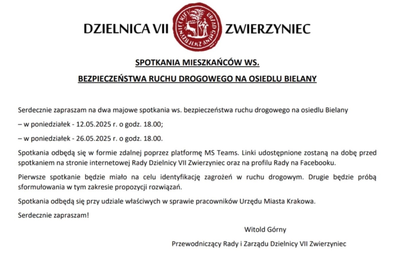 Spotkanie online: Bielany