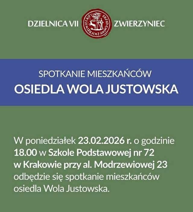 Spotkanie z mieszkańcami Woli Justowskiej