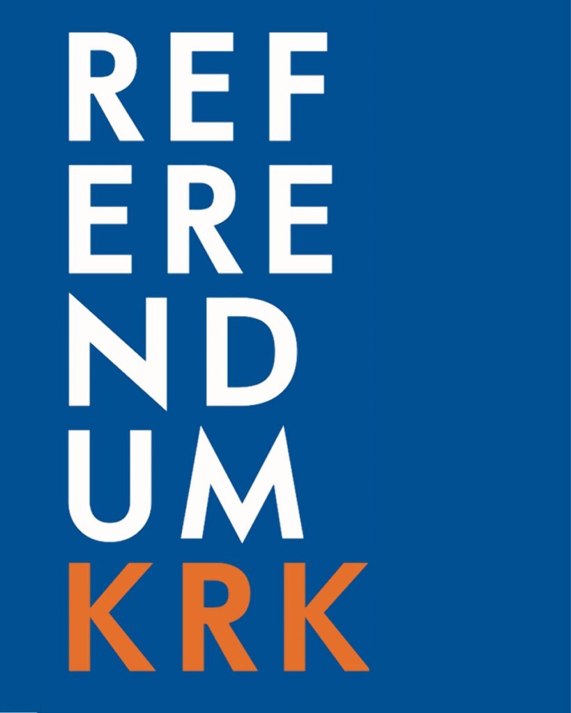 duzy napis Referendum KRK