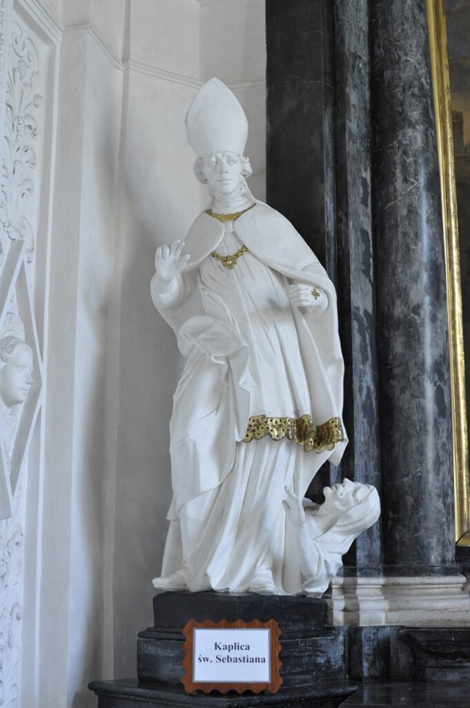 figura w kaplicy sw sebastiana