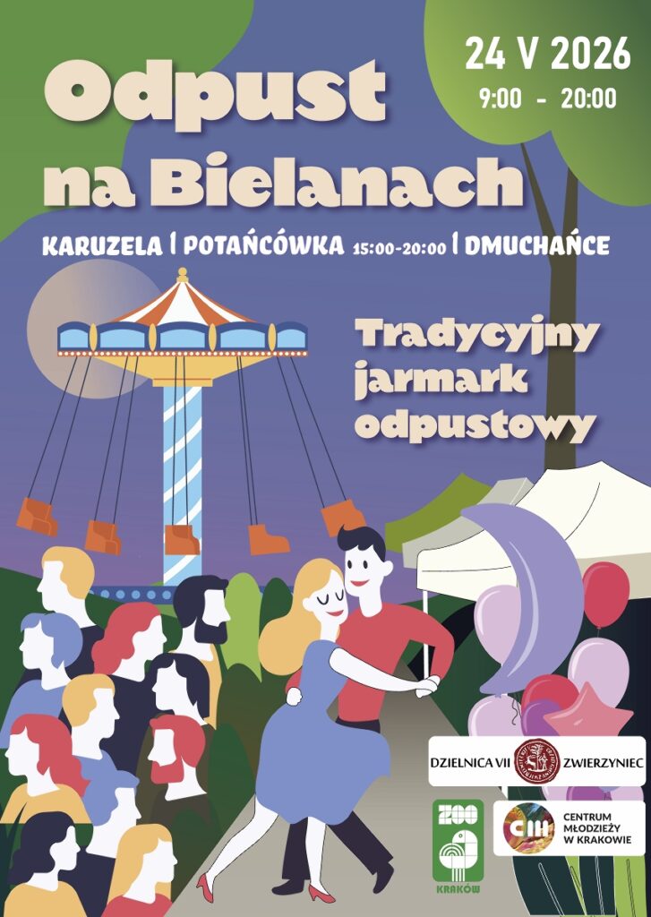 plakat reklamujacy odpust na bielanach na 24 V 2026