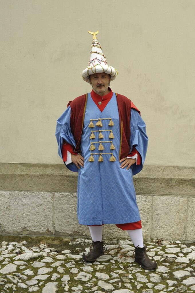 Marek Sikora przebrany na Tatara
Lajkonik 2026